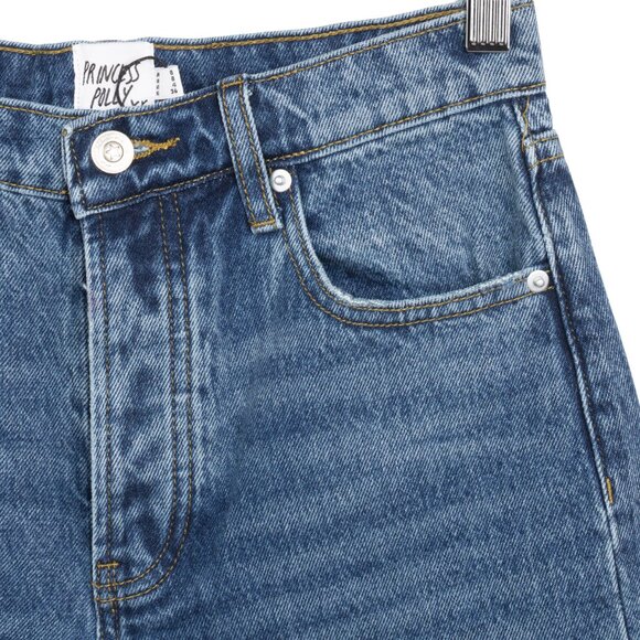 NWT Princess Polly Fawcett Jeans – Dark Wash Blue Denim Women’s Size 4 - Picture 4 of 10